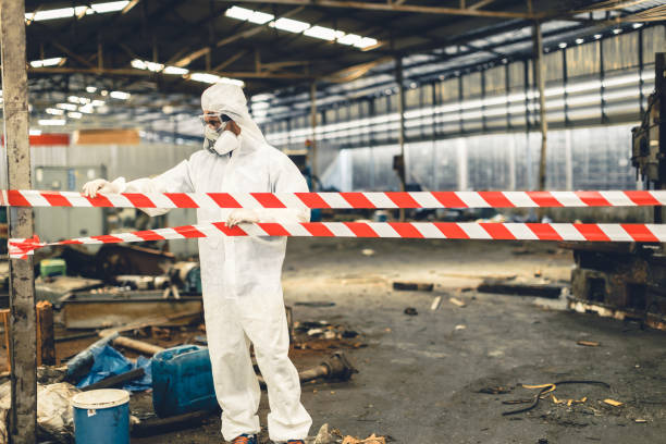 Professional Drug Lab Cleanup technician working in Honeyville, UT